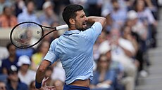 Srb Novak Djokovi v semifinále US Open