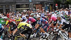 Peloton b�hem 11. etapy �pan�lské Vuelty.