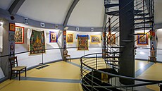 Buddhistická jurta je v T�eboni pod bývalou vodárenskou v�í. (3. zá�í 2025)