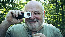 Zlínský mykolog Petr vehlák. (Zlín, srpen 2025)