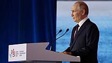 Ruský prezident Vladimir Putin na ekonomickém fóru ve Vladivostoku 5. zá�í 2025