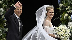 Lichten�tejnský d�di�ný princ Alois a jeho dcera, princezna Marie Caroline coby...