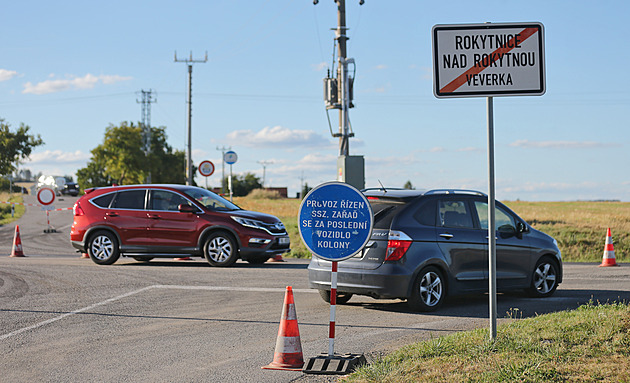 Kiovatka Veverka na silnici I/23 v míst odboek na Chlístov a Rokytnici nad...