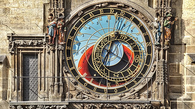Astronomický orloj na Staromstské radnici ukazuje nejen as a datum, ale i...