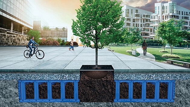 Zelen een pro udriteln mstsk prosted - Wavin TreeTank