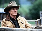 Robert Redford ve filmu Zaíkáva koní z roku 1998.