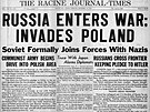 Dne 17.9.1939 napadl Sovtský svaz Polsko.