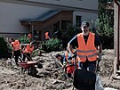 Odstraovn nsledk povodn na Jesenicku.