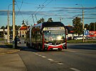 eskobudjovick dopravn podnik (DP) testuje nov bateriov trolejbusy koda...