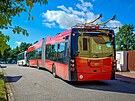 eskobudjovick dopravn podnik (DP) testuje nov bateriov trolejbusy koda...
