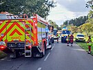 Hasii v Libereckm kraji zasahovali u dopravn nehody dvou osobnch automobil...