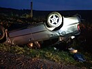 Patnctilet chlapec otoil na Chebsku auto na stechu. Roli hrl i alkohol....