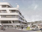 Vizualizace druhé etapy p�estavby náchodské nemocnice