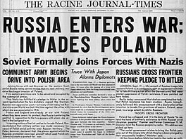 Dne 17.9.1939 napadl Sovtský svaz Polsko.