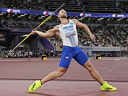 Jakub Vadlejch ve finále o�t�pa�� na mistrovství sv�ta.