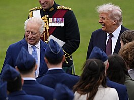 Americký prezident Donald Trump navtívil Velkou Británii a setkal se s králem...