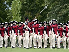 Americký prezident Donald Trump a první dáma Melania se ve Velké Británii...