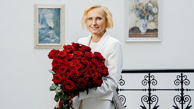 Volebn kampa Stailo! Na snmku Kateina Konen v rozhovoru pro MF DNES.