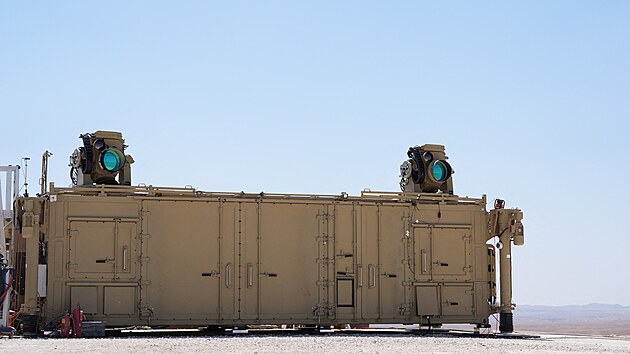 Testovn novho izraelskho laserovho systmu elezn paprsek. (17. z 2025)