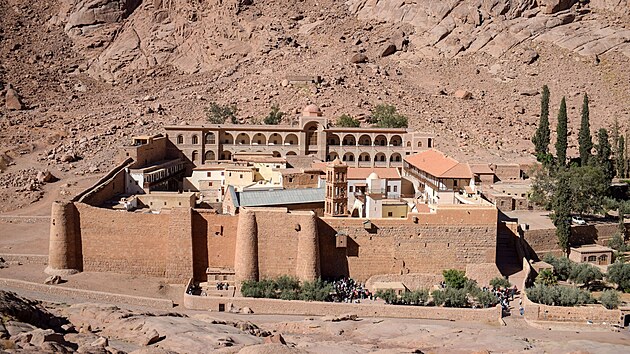 Pohled na klá�ter sv. Kate�iny v Egypt� (31. kv�tna 2025)