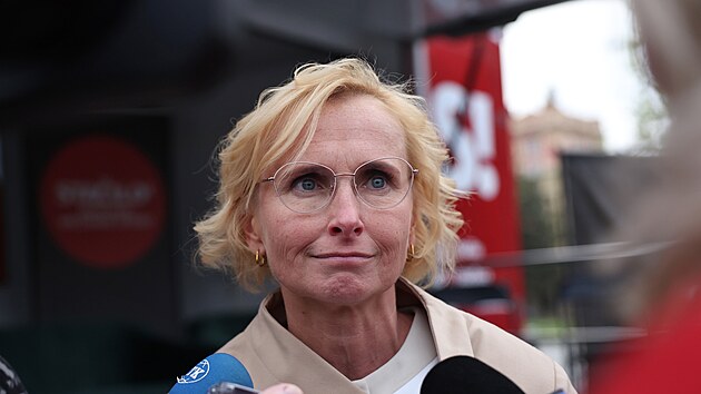 Kate�ina Kone�ná na snímku z 16. zá�í 2025