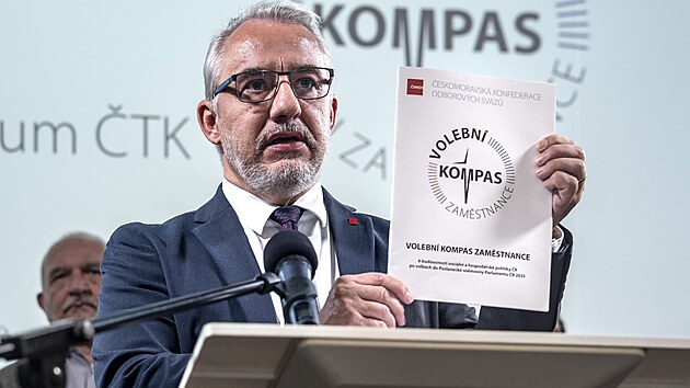 P�edseda �MKOS Josef St�edula. Odborová centrála �MKOS zve�ejnila volební...
