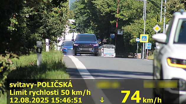 idii na silnici I/34 ve Svitavch asto nedodruj pedepsanou padestku.