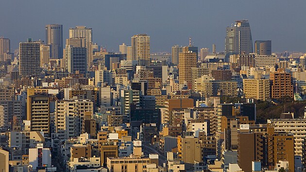 Centrum �saky, pohled z Tsutenkaku tower