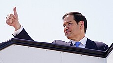Americký ministr zahrani�í Marco Rubio v katarském Dauhá (16. zá�í 2025)
