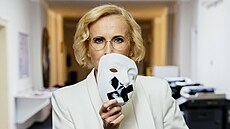 Volební kampa Stailo! Na snímku Kateina Konená v rozhovoru pro MF DNES.