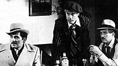 Robert Shaw, Robert Redford (uprosted) a Paul Newman ve filmu Podraz z roku...