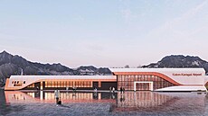 V Altaji má podle vizualizace vyrst moderní letit. (23. bezna 2025)