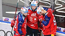 Pardubická radost z gólu do sít� Boleslavi.
