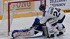 Vítkovický úto�ník Jind�ich Abdul neprom�nil trestné st�ílení v zápase s Brnem.