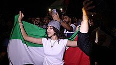 Podporovatelé Palestiny se úastní protestu proti údajnému druhému útoku na...