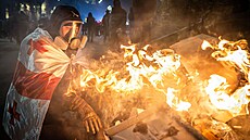 Protivládne protesty v Gruzínsku.