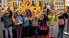 Pi píleitosti oslavy 25 let fungování továrny Lego v Kladn vznikl první...