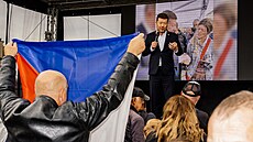 Tomio Okamura dorazil za svými voli�i na Jarmark SPD do P�íbrami. (16. zá�í...