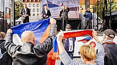 Tomio Okamura dorazil za svými voli�i na Jarmark SPD do P�íbrami. (16. zá�í...