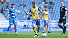 Teplický Jan Fortelný v utkání s Mladou Boleslaví