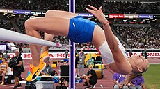 Michaela Hrubá nad lakou v kvalifikaci výkaek na mistrovství svta.