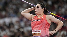 Haruka Kitagu�iová p�i svém kvalifika�ním pokusu na mistrovství sv�ta.