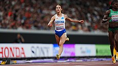 Karolína Ma�asová v rozb�hu na mistrovství sv�ta.