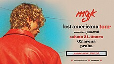 Banner na koncert Machine Gun Kelly v O2 aren�