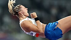 Amálie �vábíková se raduje z p�ekonání sezonního maxima.