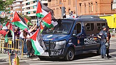 Policisté dohlíí na 18. etapu Vuelty.