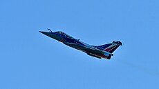 Francouzský letoun typ Rafale na akci Dny NATO 2025 v Ostrav�.