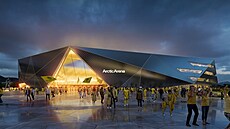 Plány na Arctic Arenu s kapacitou 10 000, kde bude hrát své domácí zápasy...