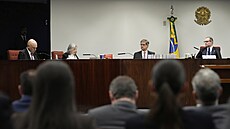 Záv�re�ná fáze procesu s bývalým brazilským prezidentem Bolsonarem v Brasílii....