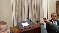 Obálka s posledními slovy Tomáe Garrigue Masaryka (19. záí 2025)